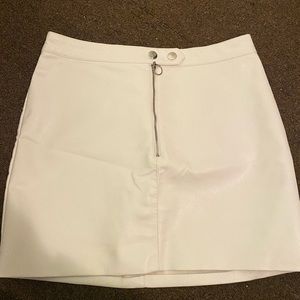 Forever 21 leather skirt with silver buttons. Size L